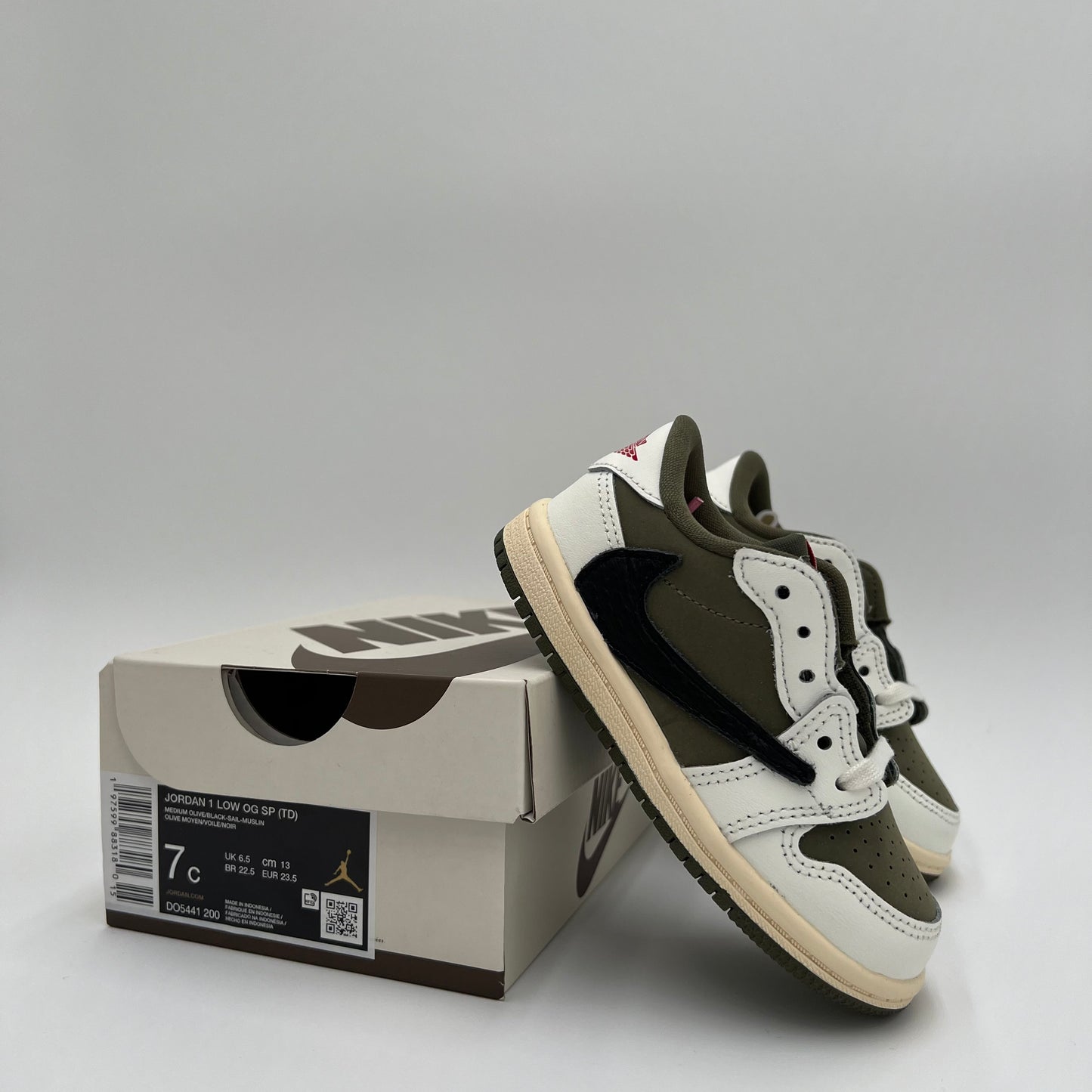 Jordan 1 Retro Low OG SP “Travis Scott Medium Olive” (TD)